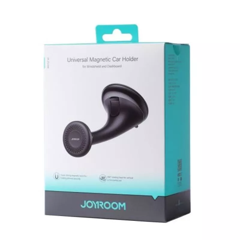 Joyroom JR-ZS356 Universalus Magnetinis Telefono Laikiklis Automobiliui (Ant Prietaisų Skydelio/Priekinio Stiklo) - Juodas