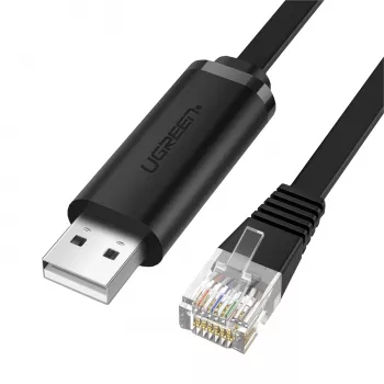 UGREEN CM204 USB į RJ45 konsolės laidas 1,5 m juodas