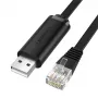 UGREEN CM204 USB į RJ45 konsolės laidas 1,5 m juodas