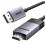 Ugreen DP115 DisplayPort į HDMI laidas, 8K 60Hz, 2m, Juodas