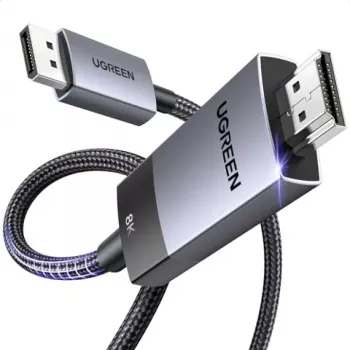 Ugreen DP115 DisplayPort į HDMI laidas, 8K 60Hz, 2m, Juodas