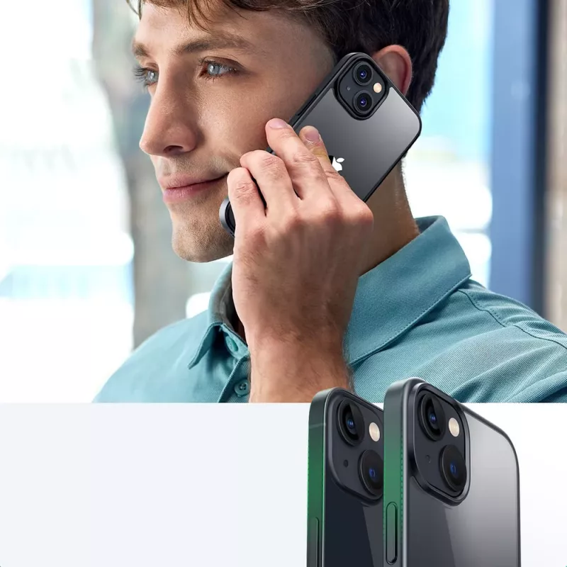 Ugreen LP634 Kickstand Protective Case Hard Case with Soft Gel Frame for iPhone 14 Plus (90925) Black