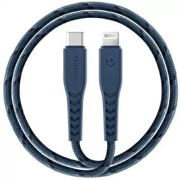 ENERGEA Nyloflex USB-C į Lightning laidas, MFi sertifikuotas, 1,5 m, mėlynas
