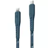 ENERGEA Nyloflex USB-C į Lightning laidas, MFi sertifikuotas, 1,5 m, mėlynas