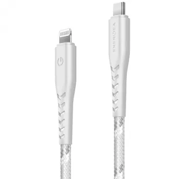 ENERGEA Nyloflex USB-C to Lightning Cable 1.5m White MFI
