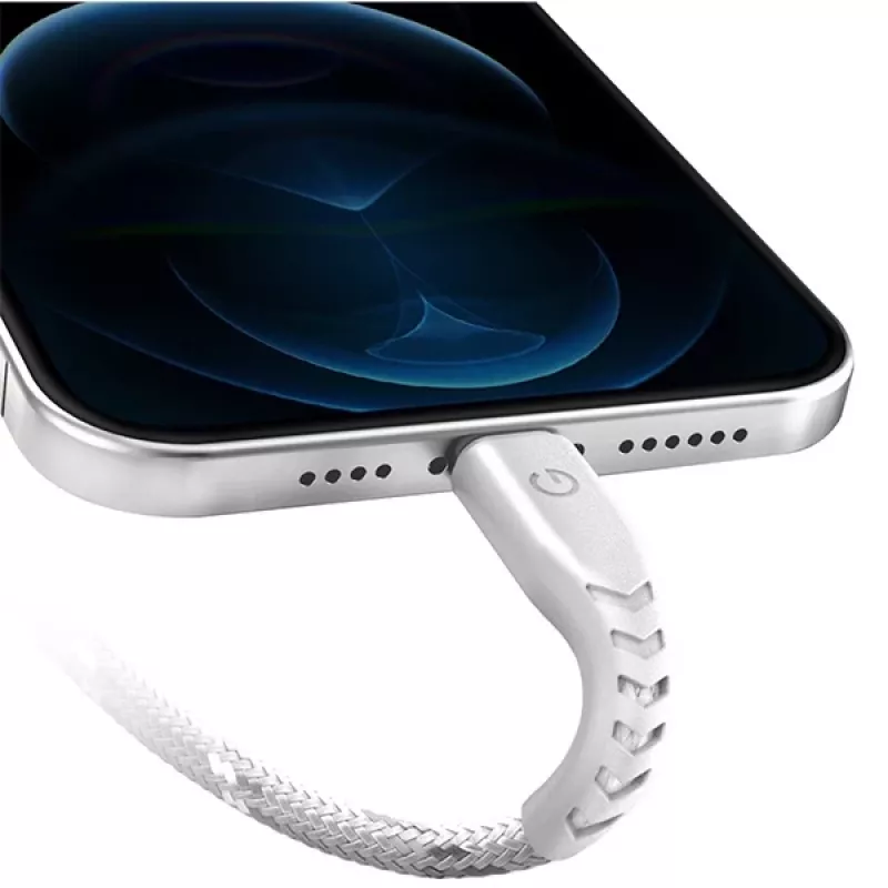 ENERGEA Nyloflex USB-C to Lightning Cable 1.5m White MFI