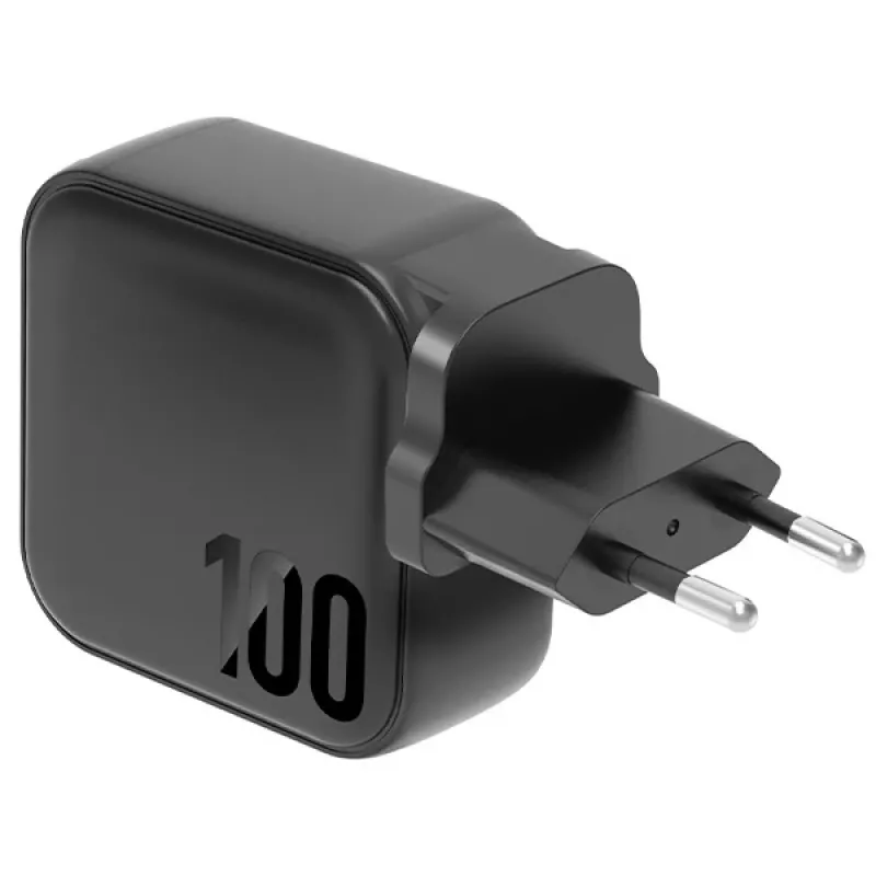 ENERGEA Travelite GAN100 100W GaN USB-C Charger 3C1A Black US+EU