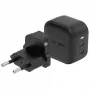 ENERGEA Travelite GAN45 45W GaN USB-C Dual Port Travel Charger with US+EU Adapters, Black