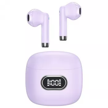 USAMS IA II Series „True Wireless“ Bluetooth 5.3 Ausinės, Violetinės, TWS, Į Ausį, IPX4, 28h Veikimo Laikas, USB-C