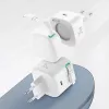 USAMS XMF Series CC209TC01 35W GaN Greitasis Įkroviklis su Įtraukiamu USB-C į Lightning Kabeliu, Juodas
