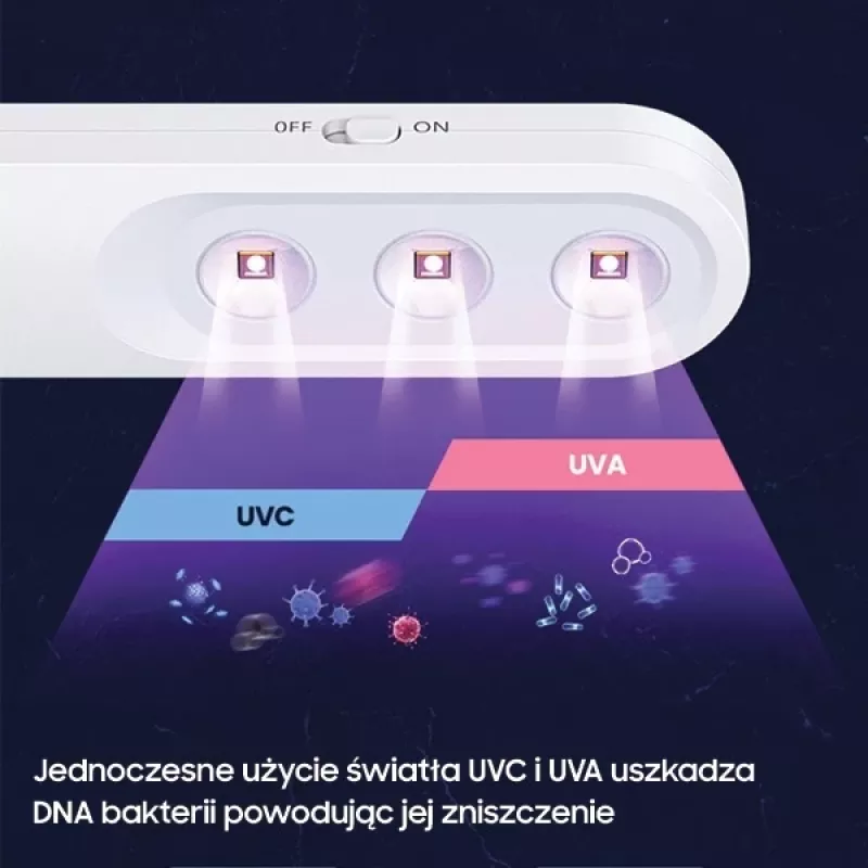 USAMS Mini UV-C Handheld Sterilizer White ZB159XDD01 (US-ZB159)