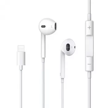 USAMS EP-24 Stereo In-Ear Ausinės su Lightning Jungtimi, Baltos