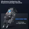 USAMS T45 30W PD3.0 USB-C Greitas Įkroviklis su U63 USB-C į Lightning Laidu, Juodas, UXTZH01