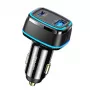 USAMS T43 33W PD3.0 QC3.0 sieninis įkroviklis su USB-C į Lightning laidu 1,2 m juodas