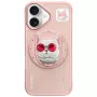 Nimmy Glasses Cool Cat MagSafe Case for iPhone 16, Pink