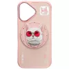 Nimmy Glasses Cool Cat MagSafe Case for iPhone 16, Pink