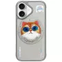 Nimmy Glasses Cool Cat MagSafe Case for iPhone 16, Grey