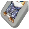 Nimmy Case for iPhone 15 Pro Max 6.7 inch Gray Glasses Cool Cat