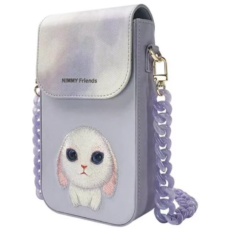 Nimmy Big Eyed Pet 2.0 Rabbit Phone Pouch Purple