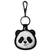 Nimmy 3-in-1 rinkinys: Telefono dėklas + Piniginė + Trakerio dėklas, juodas, Big Eyed Pet 2.0 Panda