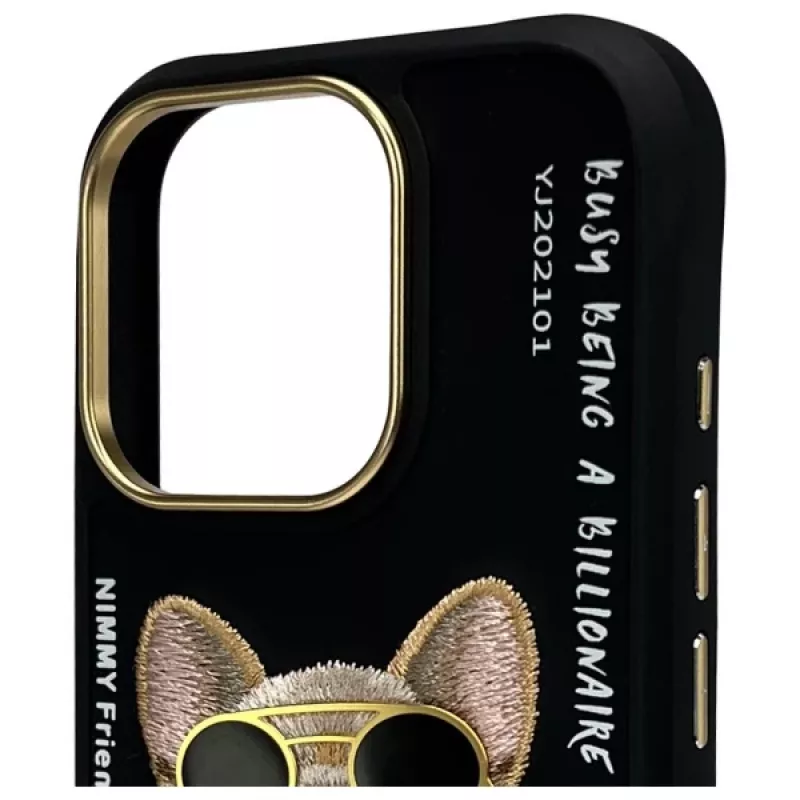 Nimmy Dėklas, skirtas iPhone 16 Pro Max 6,9 inch juodas, Glasses Cool Dog