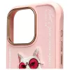 Nimmy Dėklas iPhone 16 Pro 6.3 inch Pink Glasses Cool Cat