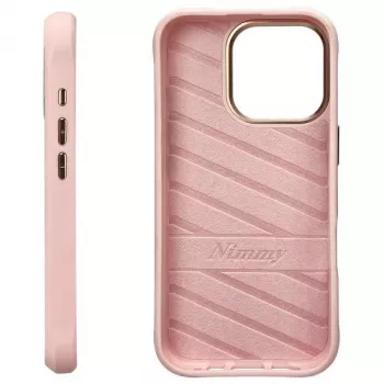 Nimmy Glasses Cool Cat Back Cover Case for Apple iPhone 16 Pro Max 6.9 inch Pink