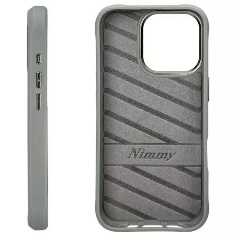 Nimmy apsauginis dėklas Apple iPhone 16 Pro 6,3 inch pilkas Glasses Cool Cat