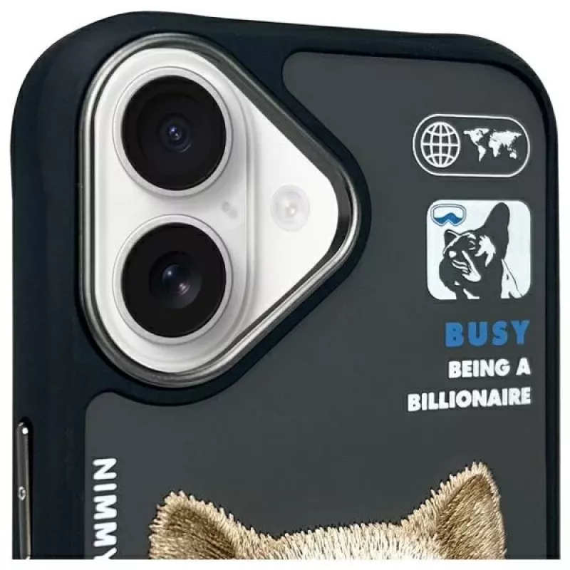 Nimmy Cool&Cute 2.0 Dog Protective Case for Apple iPhone 16 6.1 inch Black