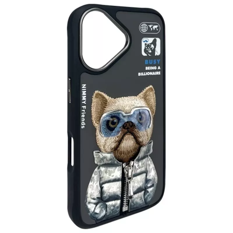 Nimmy Cool&Cute 2.0 Dog Protective Case for Apple iPhone 16 6.1 inch Black