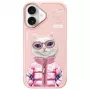 Nimmy Cool&Cute 2.0 Cat Back Cover for Apple iPhone 16 6.1 inch Pink