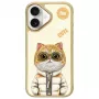 Nimmy Dėklas, skirtas iPhone 16 6.1 inch Khaki Cool&Cute 2.0 Cat