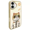 Nimmy Dėklas, skirtas iPhone 16 6.1 inch Khaki Cool&Cute 2.0 Cat
