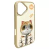 Nimmy Dėklas, skirtas iPhone 16 6.1 inch Khaki Cool&Cute 2.0 Cat