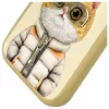Nimmy Cool&Cute 2.0 Cat Dėklas, skirtas Apple iPhone 16 Pro 6.3 inch Chaki