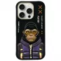 Nimmy Cool&Cute 2.0 Monkey Back Cover for Apple iPhone 16 Pro, Black, TPU