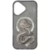 Nimmy Dragon MagSafe Dėklas, skirtas iPhone 16 – Pilka
