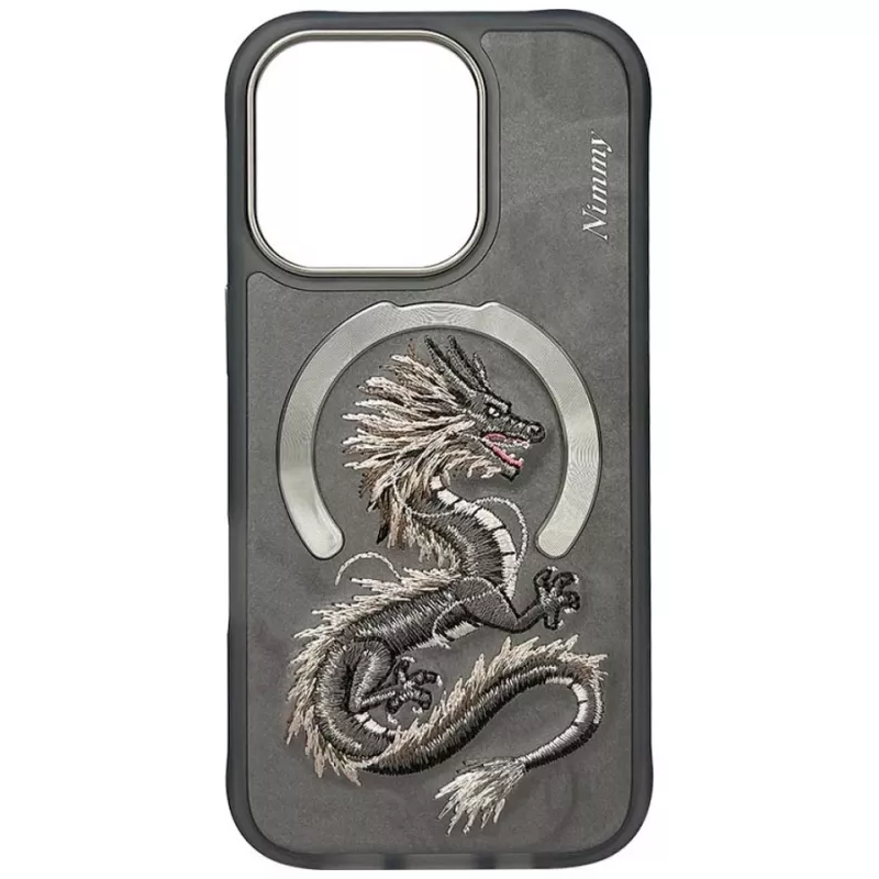 Nimmy Dragon MagSafe Case for iPhone 16 Pro Grey