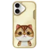 Nimmy Big Eyed Pet 2.0 Cat Case for Apple iPhone 16 6.1 inch Khaki