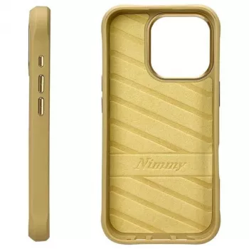 Nimmy BigEyed Pet 2.0 Cat Case for Apple iPhone 16 Pro 6.3 inch Khaki