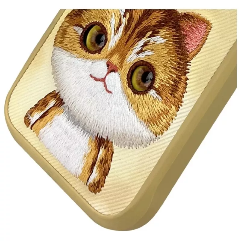 Nimmy BigEyed Pet 2.0 Cat Case for Apple iPhone 16 Pro 6.3 inch Khaki