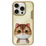 Nimmy Big Eyed Pet 2.0 Cat Case, Apple iPhone 16 Pro Max 6.9 inch, Khaki