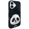 Nimmy Big Eyed Pet 2.0 Panda Case for Apple iPhone 16 6.1 Black