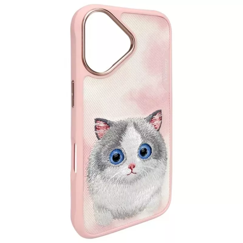 Nimmy Big Eyed Pet 2.0 Cat Back Cover Case Apple iPhone 16 6,1 inch - Pink