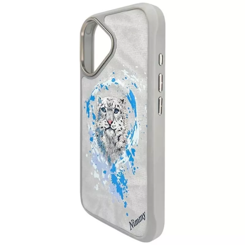 Nimmy Pantera MagSafe dėklas, skirtas Apple iPhone 16 – šviesiai pilkas