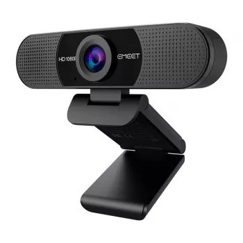 EMEET SmartCam C960 HD Webcam - Full HD 1080p, Built-in Microphone, Privacy Shutter, Plug & Play