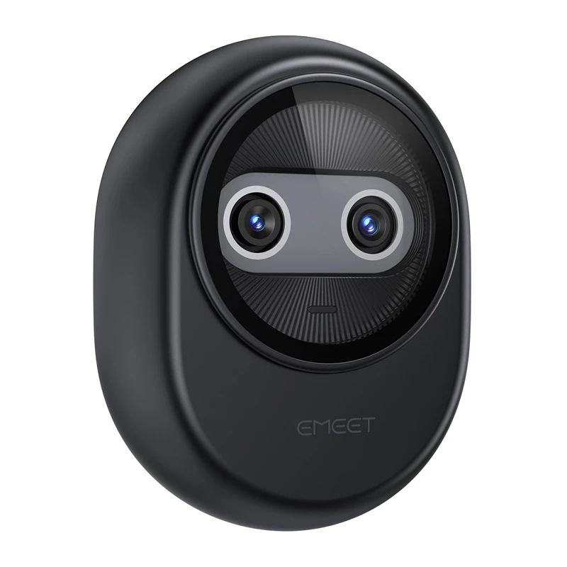 EMEET Piko 4K UHD internetinė kamera su automatiniu fokusavimu, dvigubu mikrofonu, privatumo užsklanda, USB-C, juoda