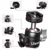 ULANZI U-60 Mini Ball Head su dviem Cold Shoe laikikliais, 1/4 inch sriegis, aliuminio lydinys, 1,5 kg apkrova, juoda