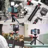 ULANZI MT-16 Mini Tripod Selfie Stick su rutuline galvute ir cold shoe, juodas