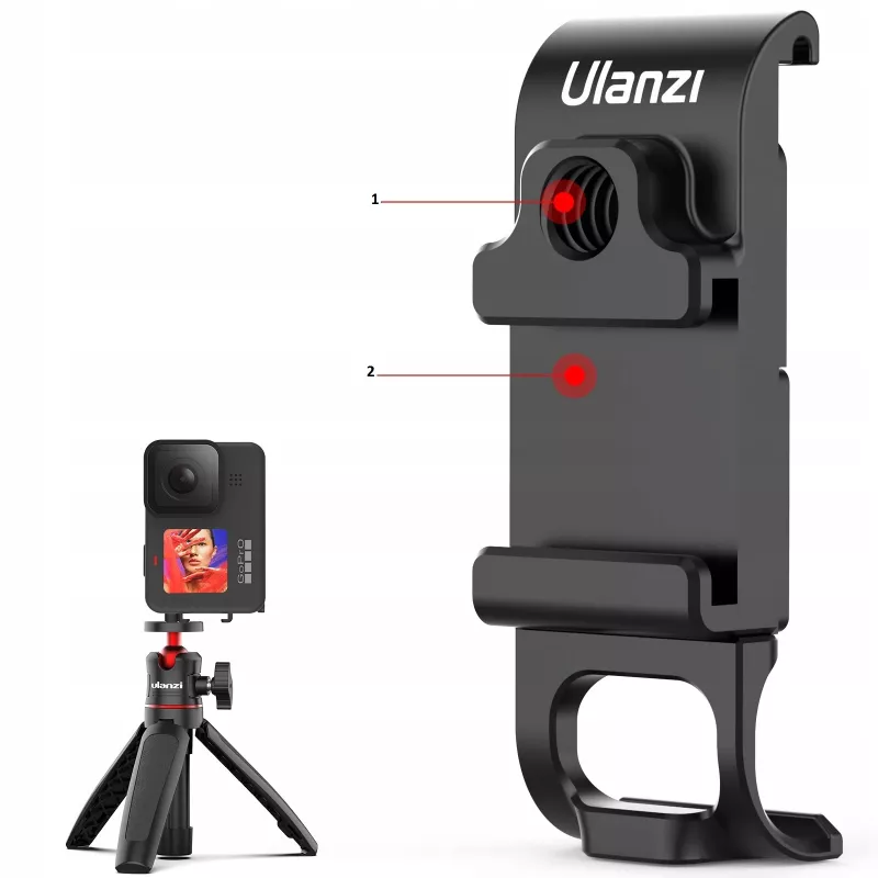 Ulanzi G9-6 Battery Side Cover su Cold Shoe ir 1/4 inch sriegiu, skirta GoPro Hero 9/10/11/12, juoda